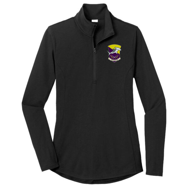 Tri Blend Wicking 1/4 Zip Pullover - Ladies Thumbnail